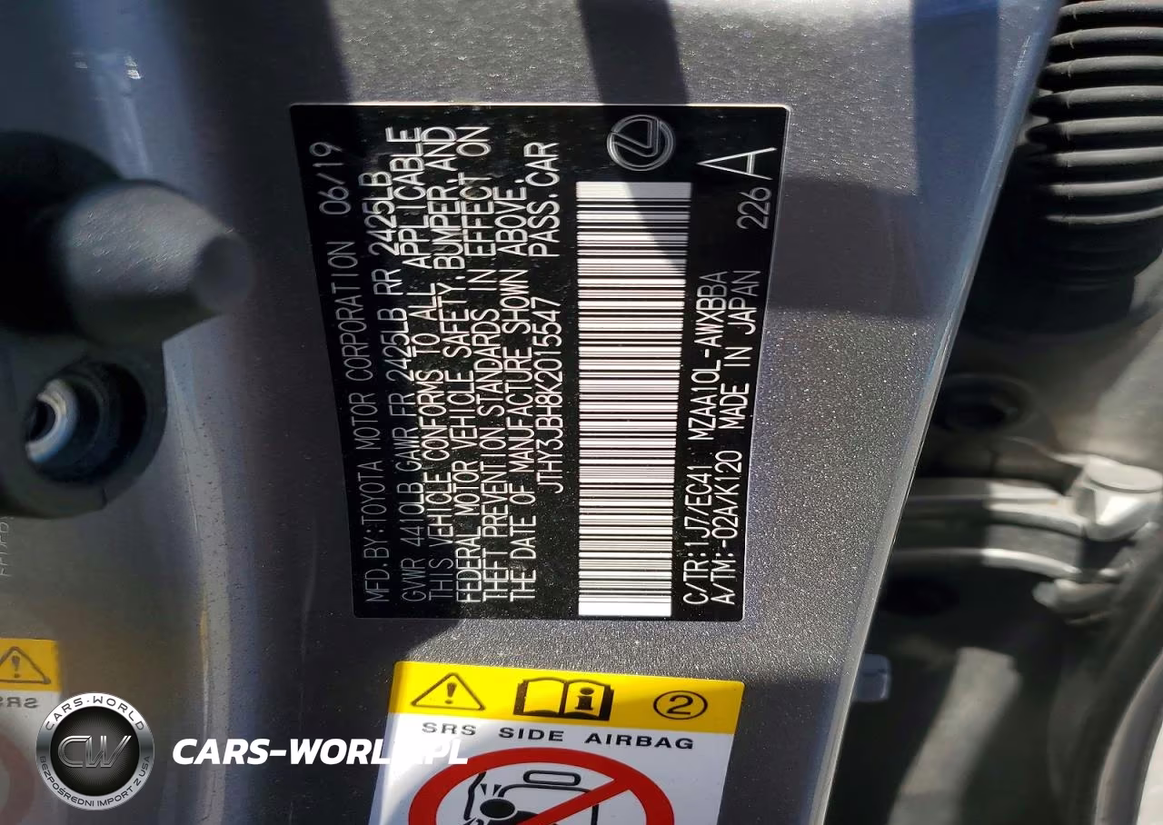 2019 Lexus Ux 200 VIN:JTHY3JBH8K2015547 - 12