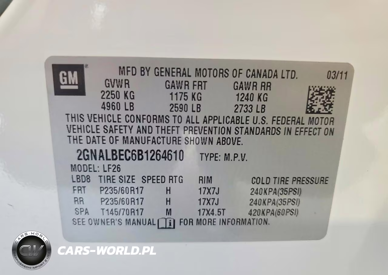 2011 Chevrolet Equinox Ls VIN:2GNALBEC6B1264610 - 13
