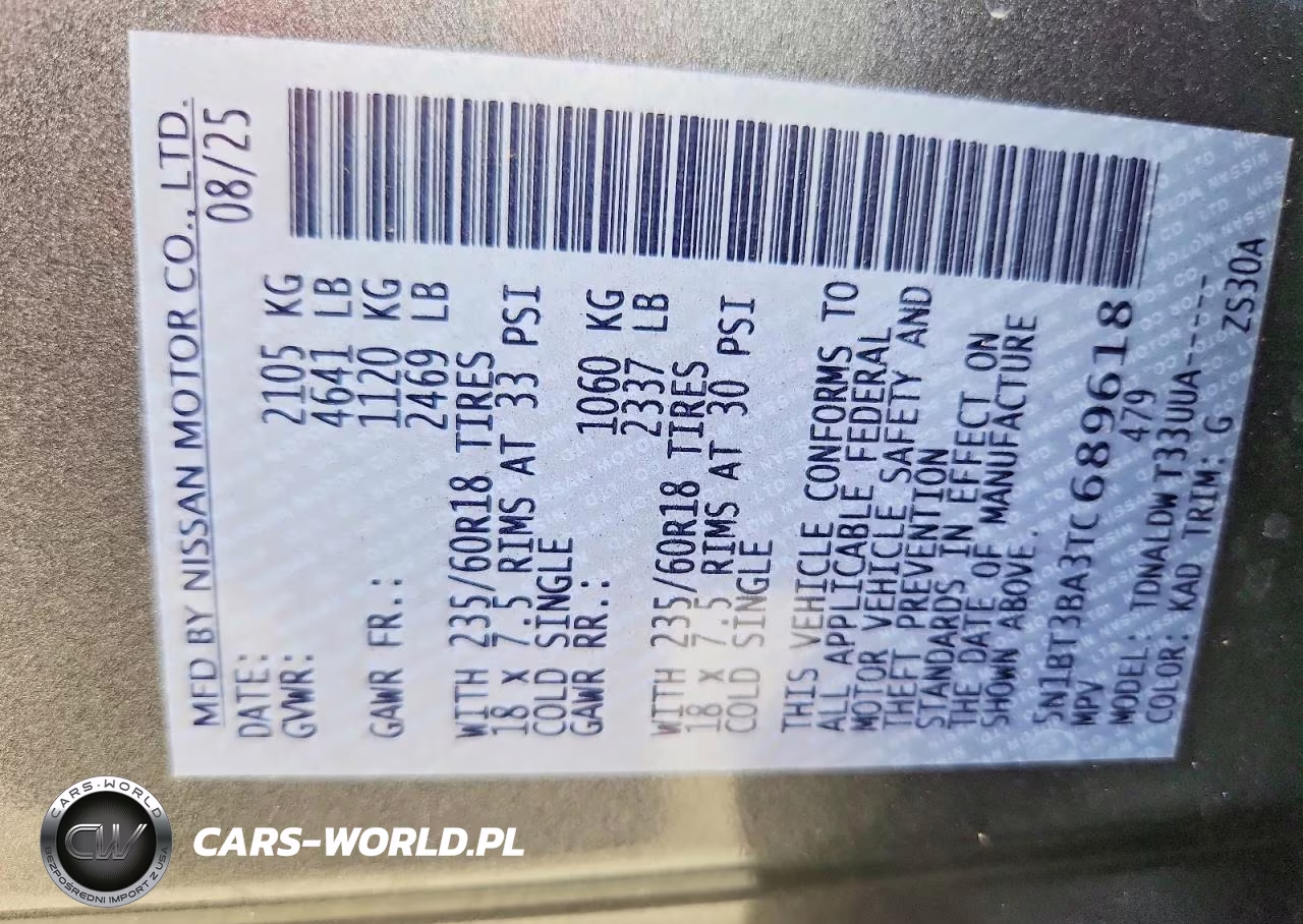 2026 Nissan Rogue Sv VIN:5N1BT3BA3TC689618 - 14