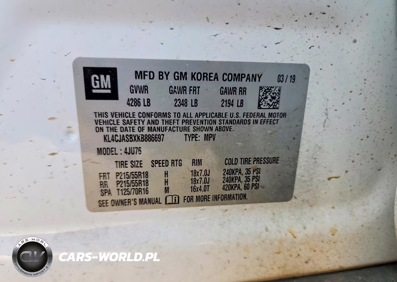 2019 Buick Encore Preferred VIN:KL4CJASBXKB886697 - 13