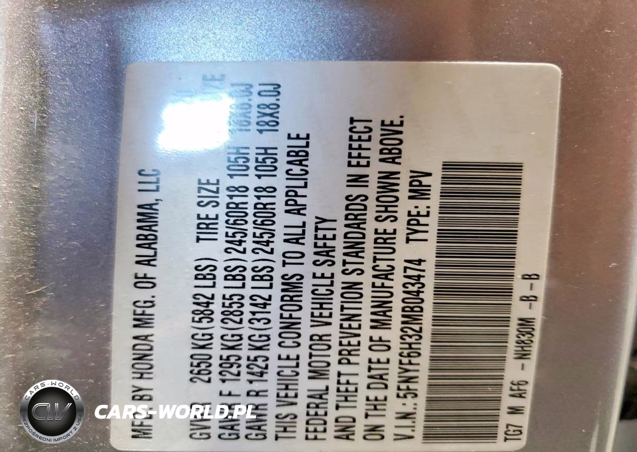 2021 Honda Pilot Ex VIN:5FNYF6H32MB043474 - 13