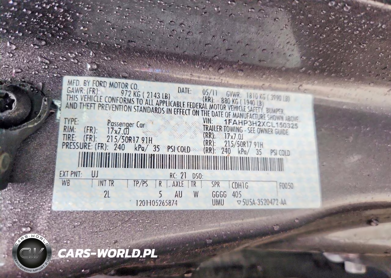 2012 Ford Focus Sel VIN:1FAHP3H2XCL150325 - 13