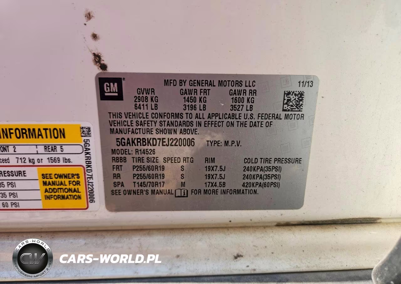 2014 Buick Enclave VIN:5GAKRBKD7EJ220006 - 12