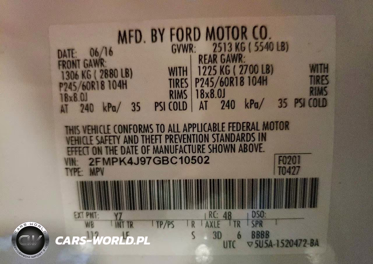 2016 Ford Edge Sel VIN:2FMPK4J97GBC10502 - 13