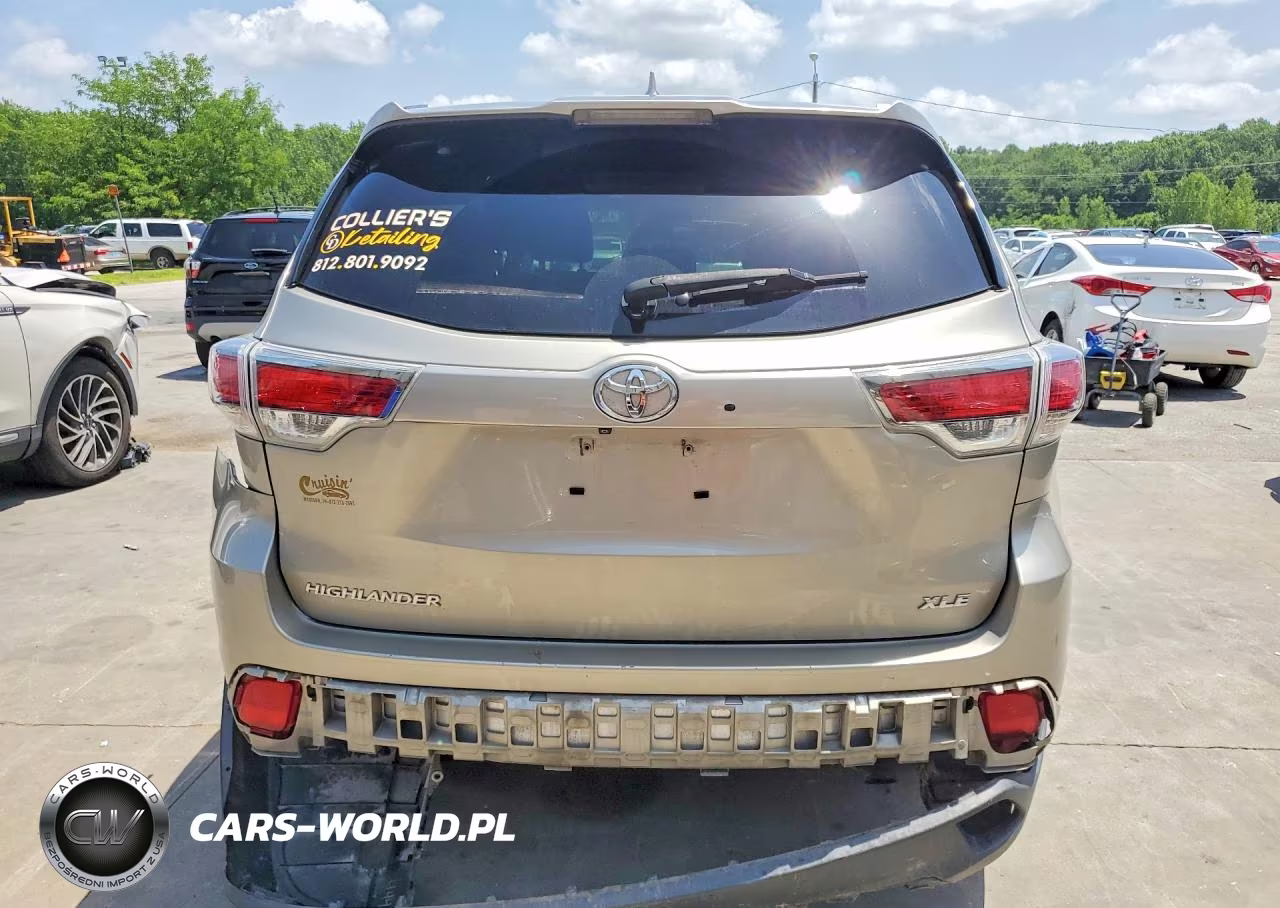 2016 Toyota Highlander Xle VIN:5TDKKRFH3GS505901 - 6