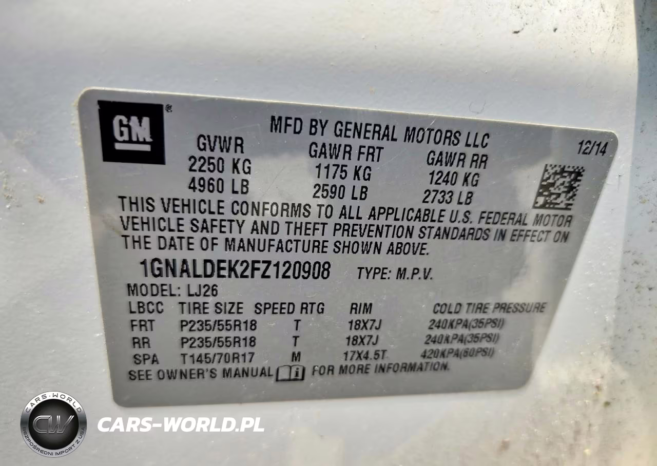2015 Chevrolet Equinox Ltz VIN:1GNALDEK2FZ120908 - 13