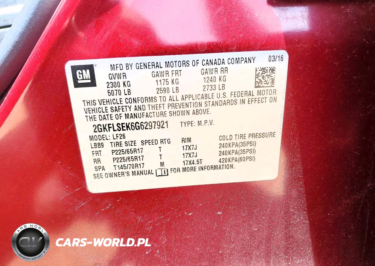 2016 GMC Terrain Sle VIN:2GKFLSEK6G6297921 - 13