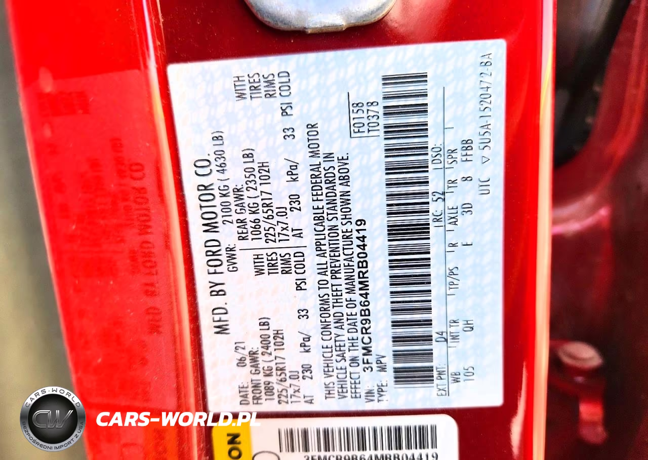 2021 Ford Bronco Sport Big Bend VIN:3FMCR9B64MRB04419 - 13