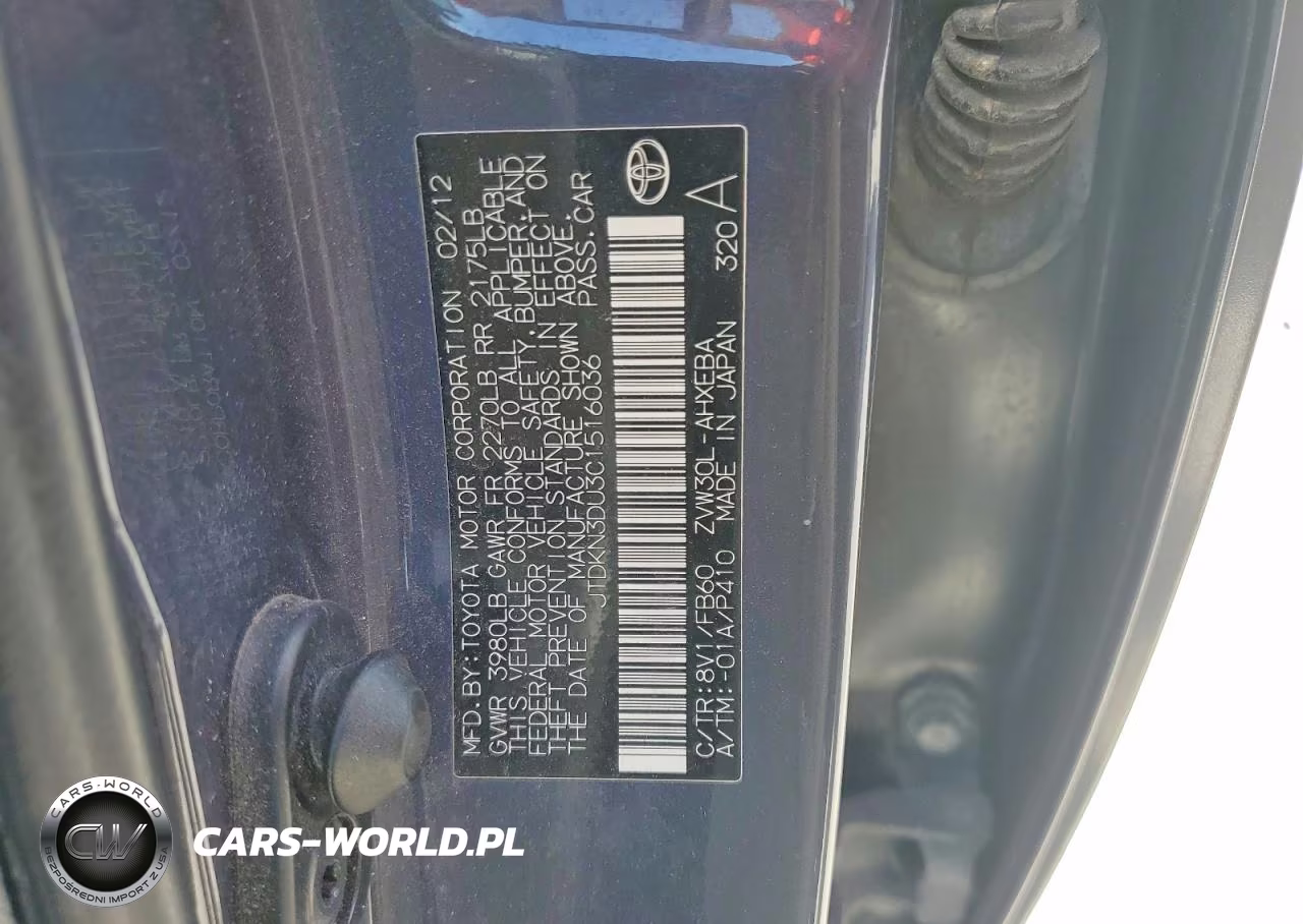 2012 Toyota Prius Three VIN:JTDKN3DU3C1516036 - 13