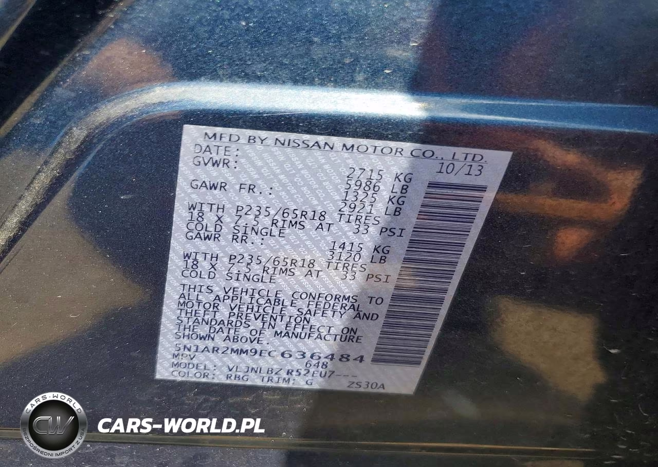 2014 Nissan Pathfinder S VIN:5N1AR2MM9EC636484 - 13