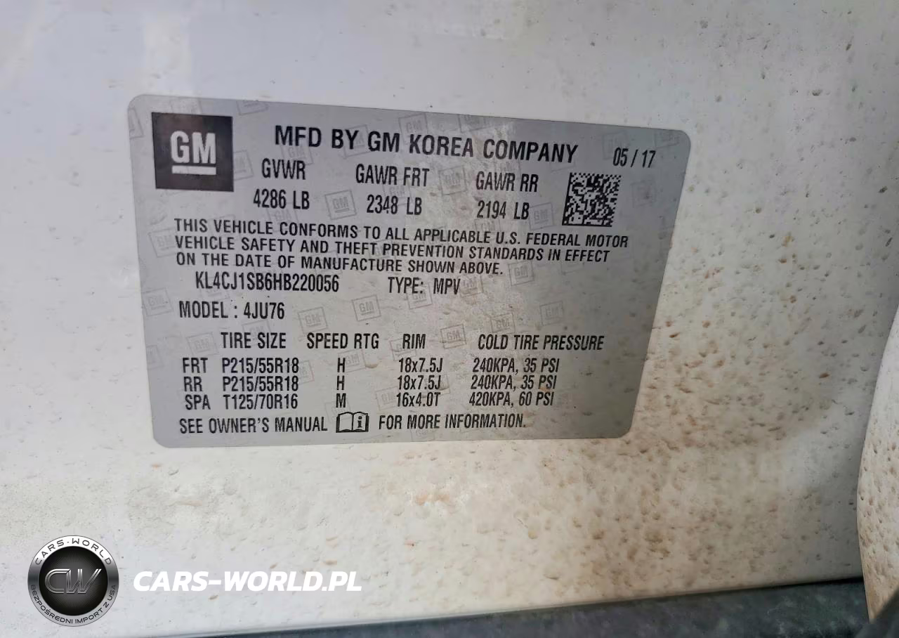 2017 Buick Encore Sport Touring VIN:KL4CJ1SB6HB220056 - 13