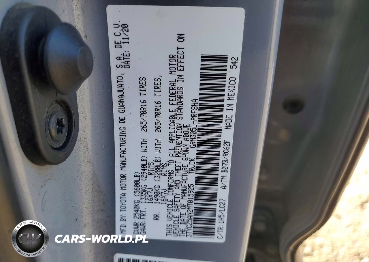 2021 Toyota Tacoma Trd Off-Road VIN:3TYCZ5AN2MT015925 - 12