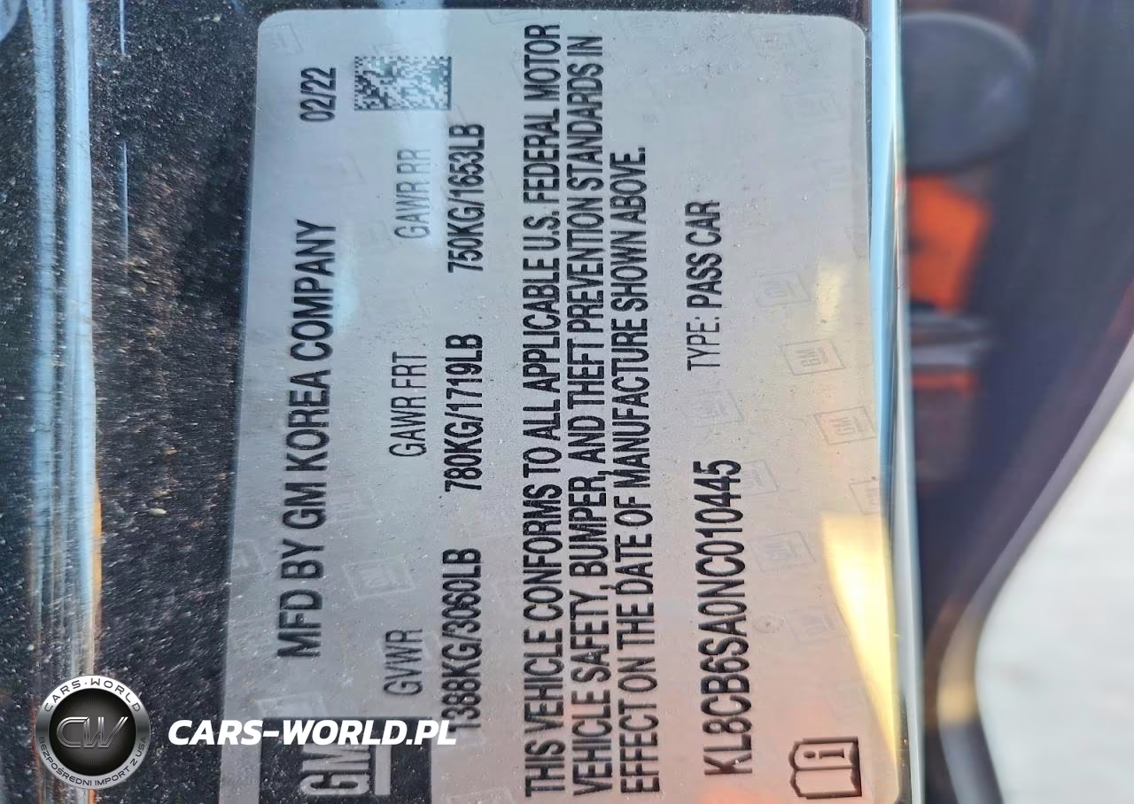2022 Chevrolet Spark Ls VIN:KL8CB6SA0NC010445 - 12