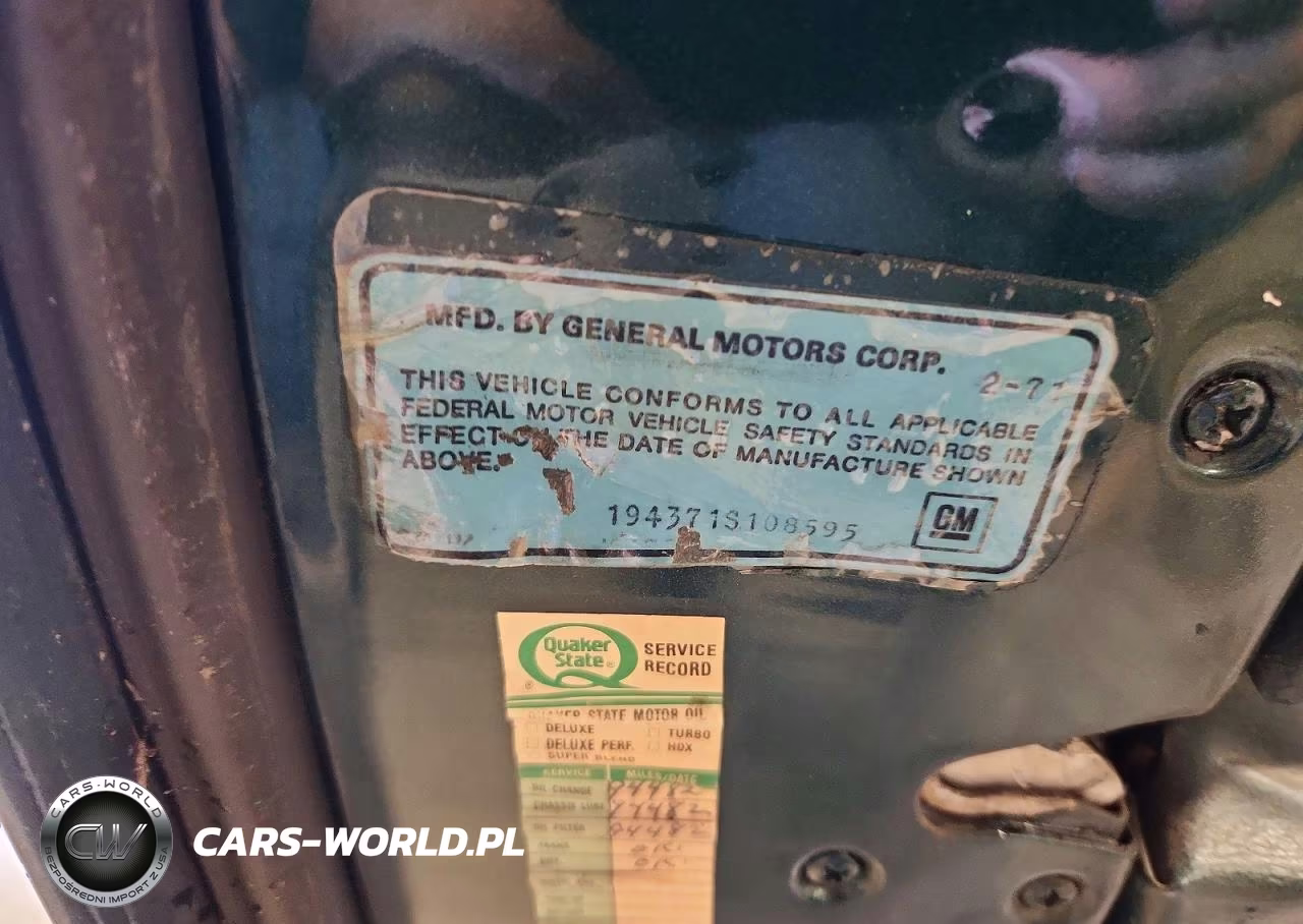 1971 Chev Corvette VIN:194371S108595 - 13