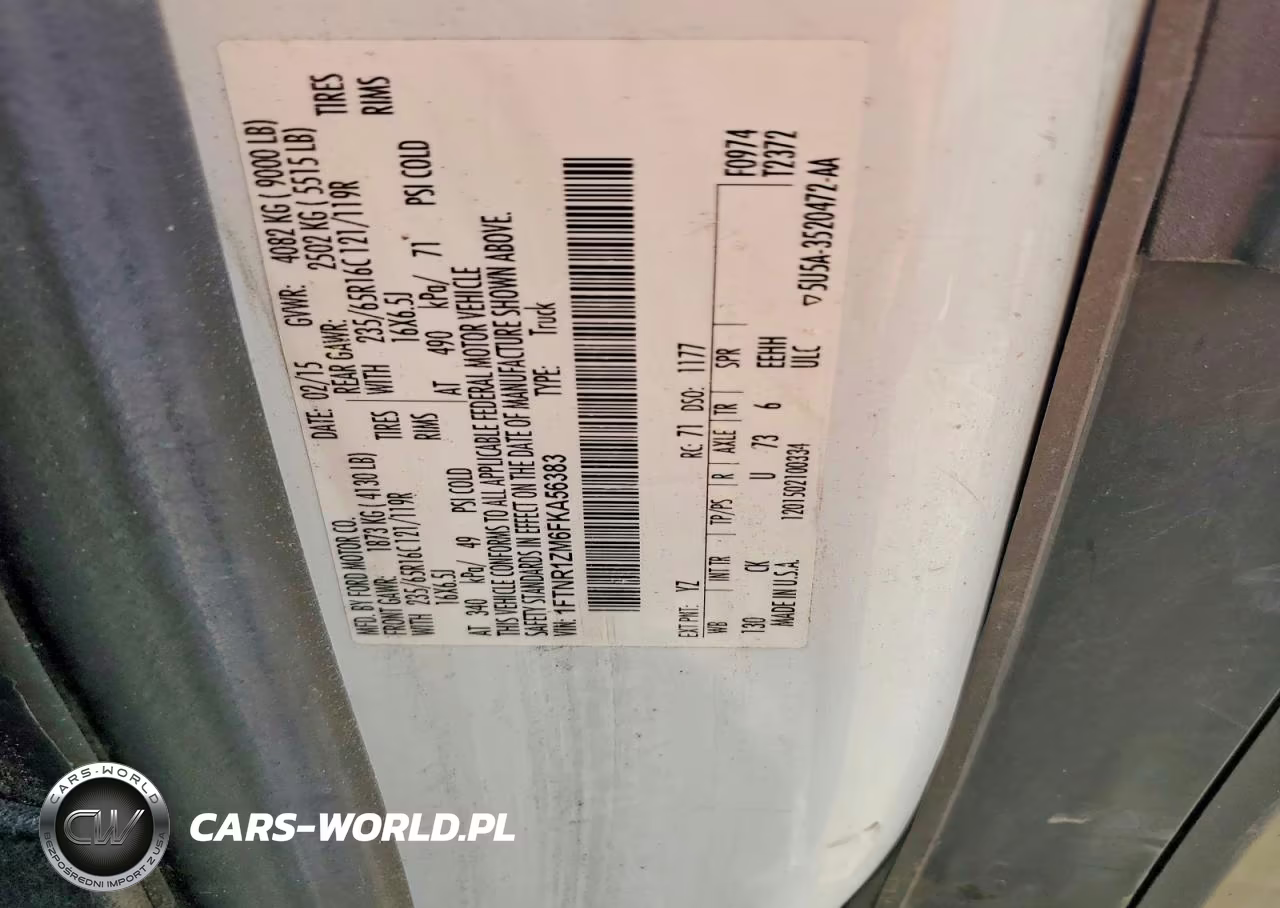 2015 Ford Transit T-250 VIN:1FTNR1ZM6FKA56383 - 13