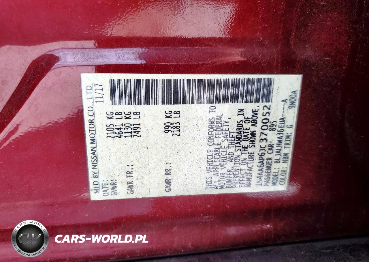 2018 Nissan Maxima Platinum VIN:1N4AA6AP6JC370052 - 12