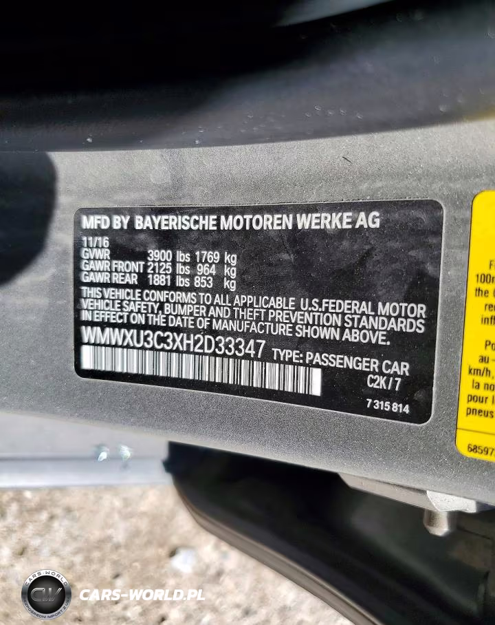 2017 Mini Cooper S VIN:WMWXU3C3XH2D33347 - 12