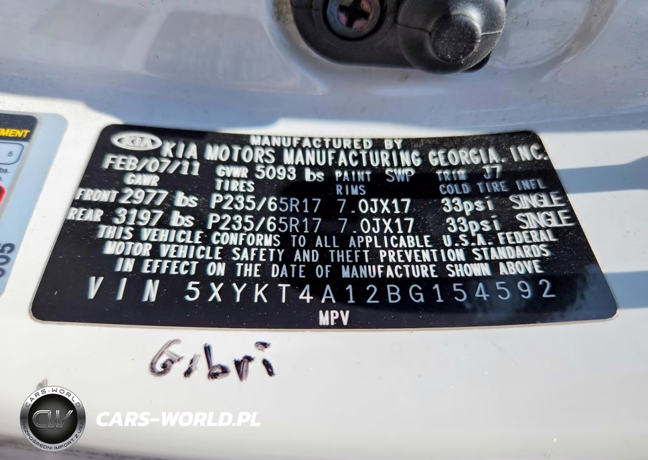 2011 Kia Sorento Lx VIN:5XYKT4A12BG154592 - 13