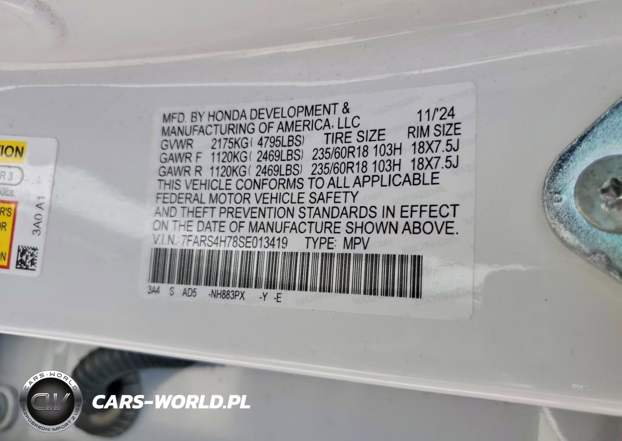 2025 Honda Cr-V Exl VIN:7FARS4H78SE013419 - 13