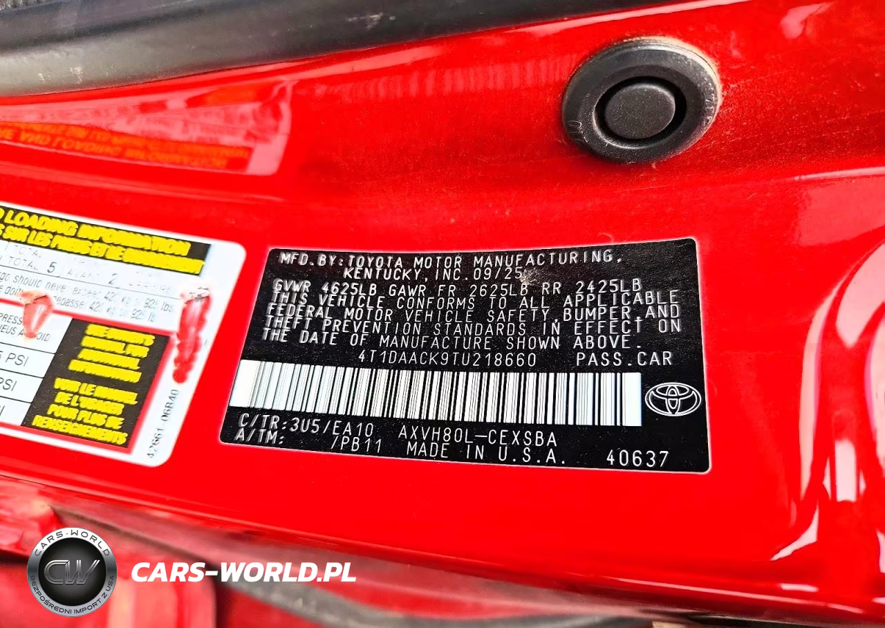 2026 Toyota Camry Se VIN:4T1DAACK9TU218660 - 12