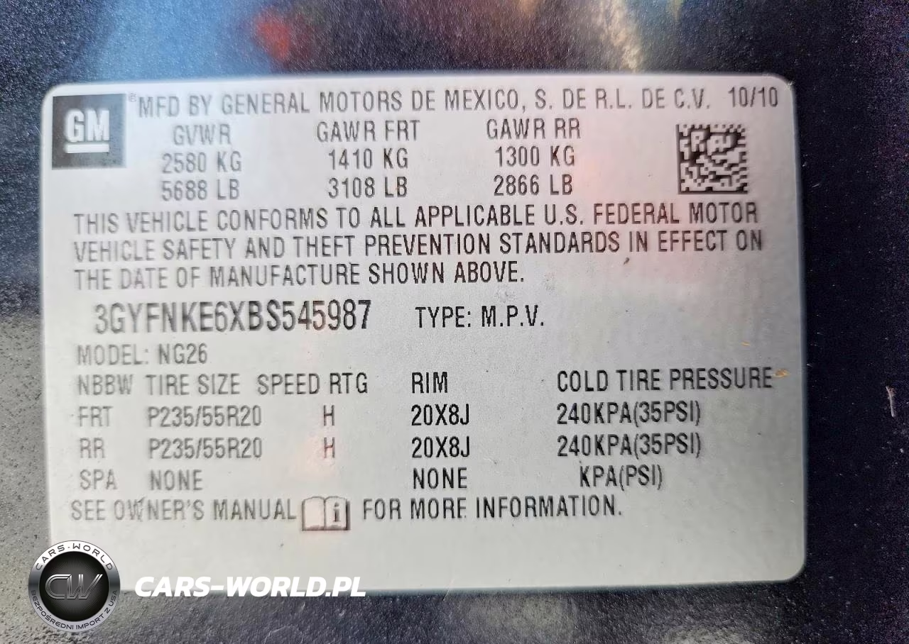 2011 Cadillac Srx Premium Collection VIN:3GYFNKE6XBS545987 - 13