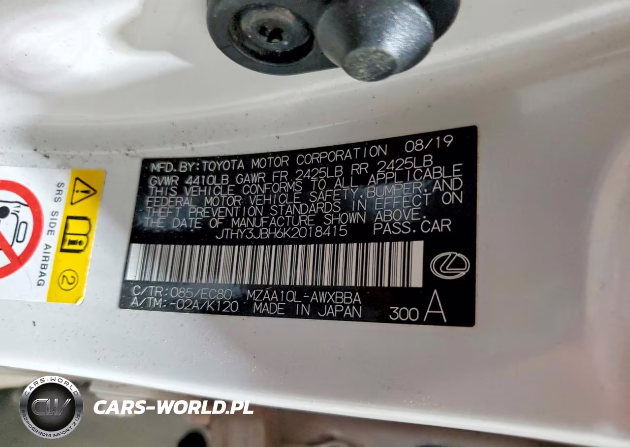2019 Lexus Ux 200 VIN:JTHY3JBH6K2018415 - 13