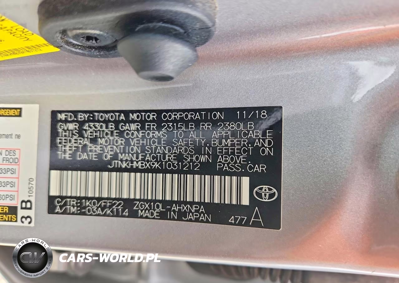 2019 Toyota C-Hr Xle VIN:JTNKHMBX9K1031212 - 13