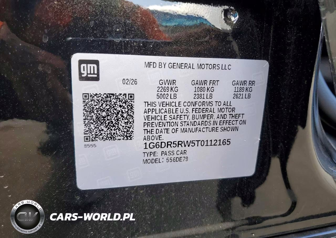 2026 Cadillac Ct5-V VIN:1G6DR5RW5T0112165 - 12