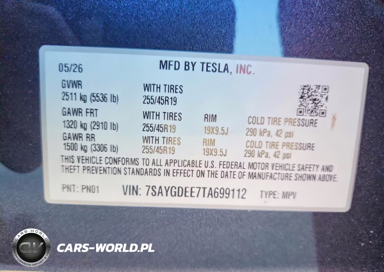 2026 Tesla Model Y VIN:7SAYGDEE7TA699112 - 13