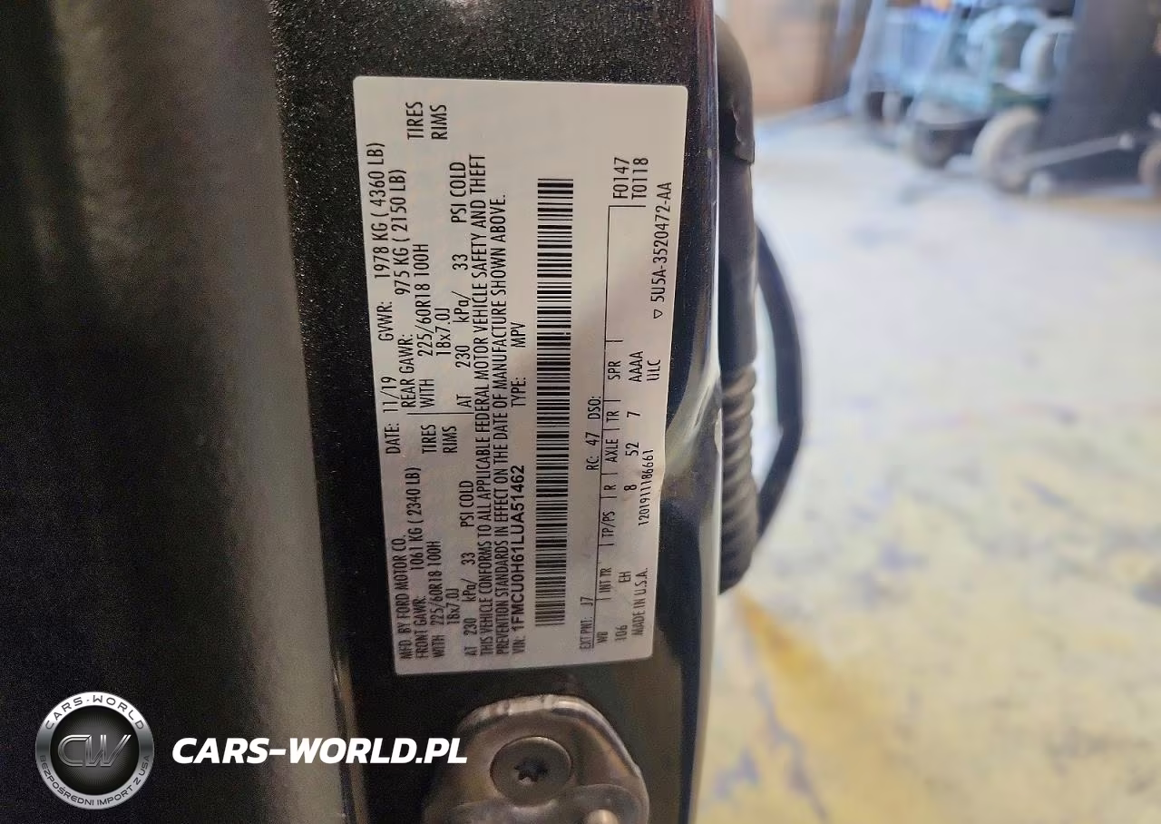 2020 Ford Escape Sel VIN:1FMCU0H61LUA51462 - 14