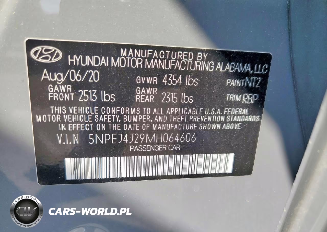 2021 Hyundai Sonata Sel Plus VIN:5NPEJ4J29MH064606 - 12