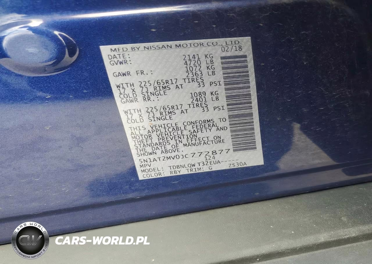 2018 Nissan Rogue Sv VIN:5N1AT2MV0JC772877 - 13