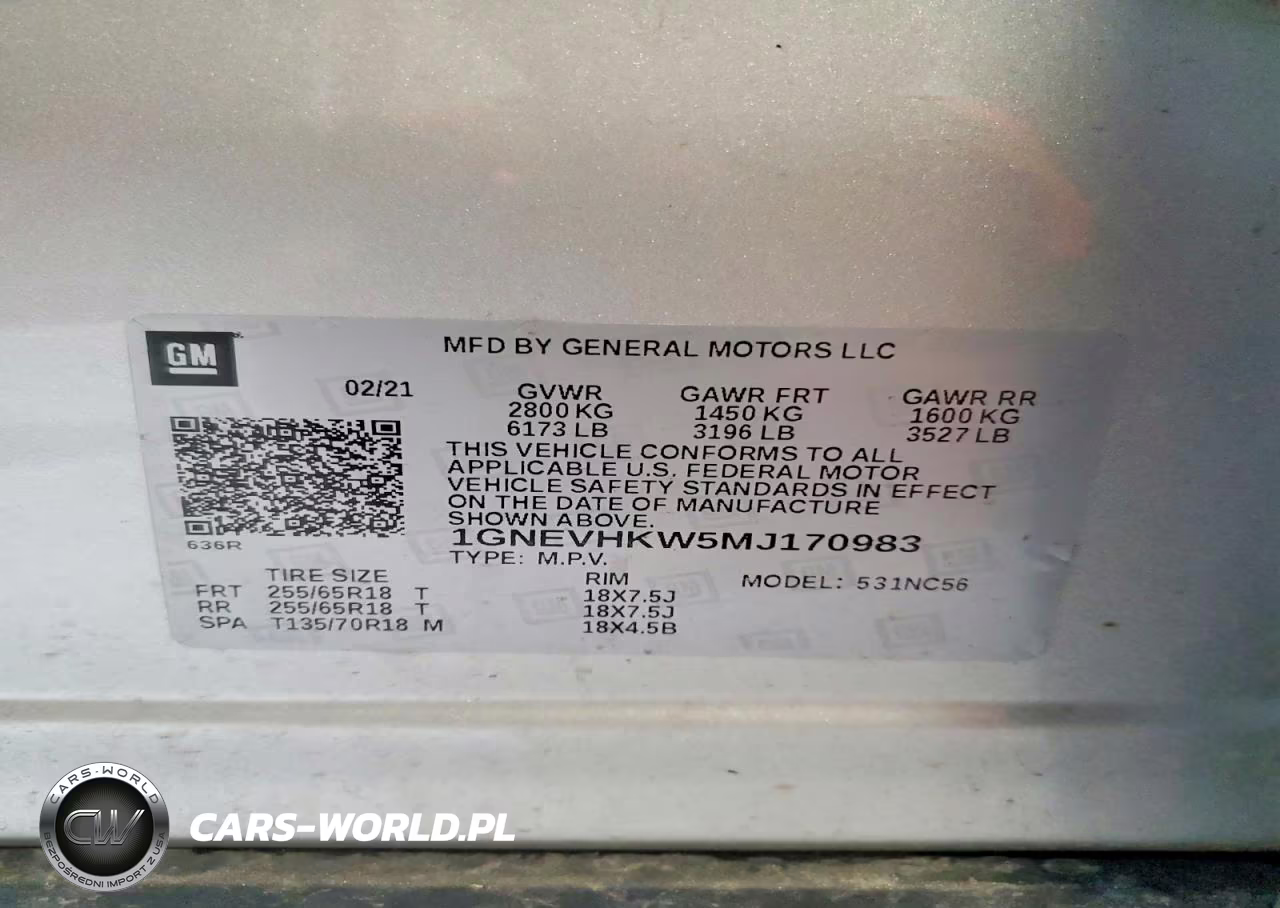 2021 Chevrolet Traverse Lt VIN:1GNEVHKW5MJ170983 - 13