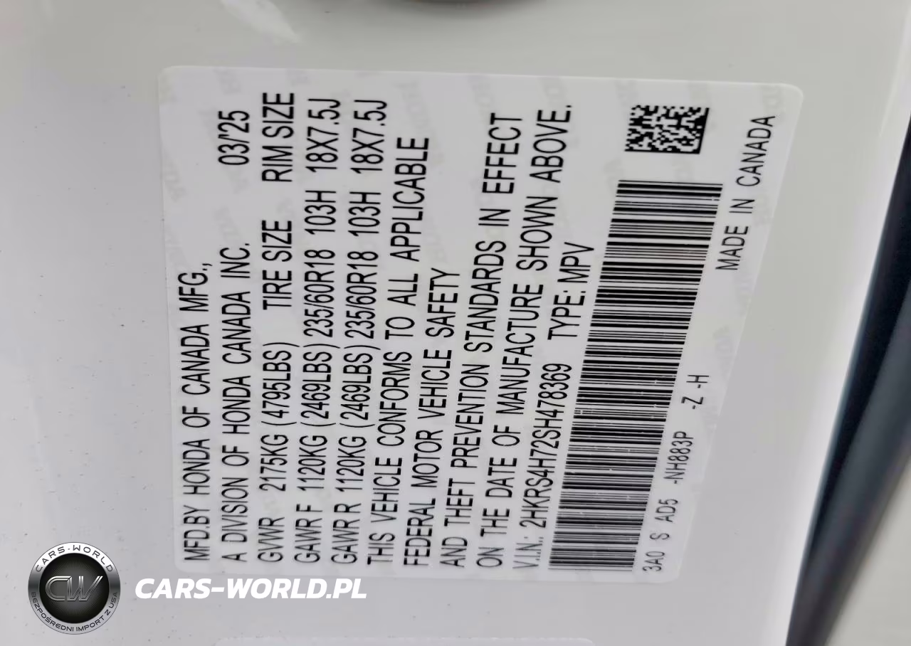2025 Honda Cr-V Exl VIN:2HKRS4H72SH478369 - 14