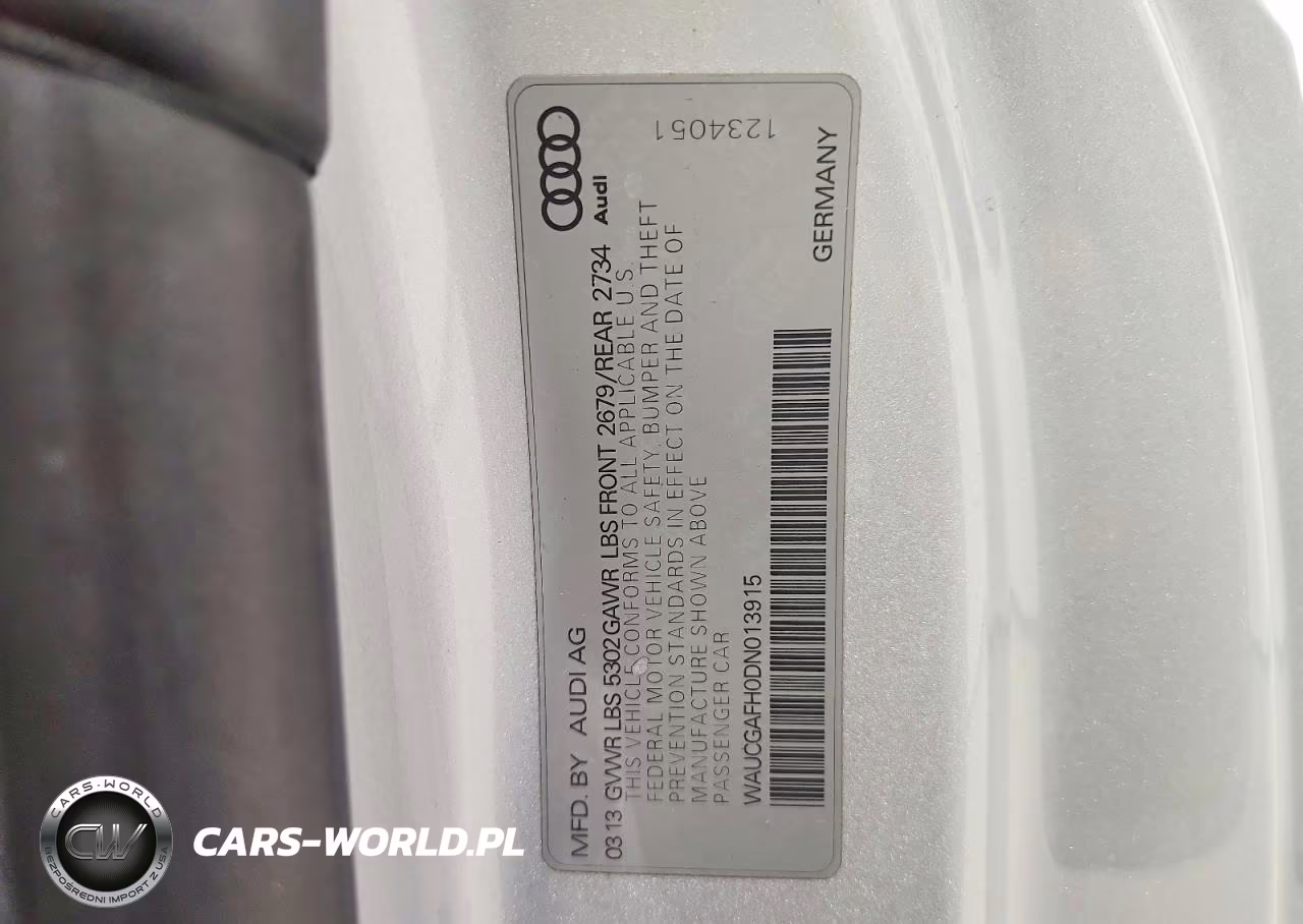 2013 Audi S5 Premium Plus VIN:WAUCGAFH0DN013915 - 12