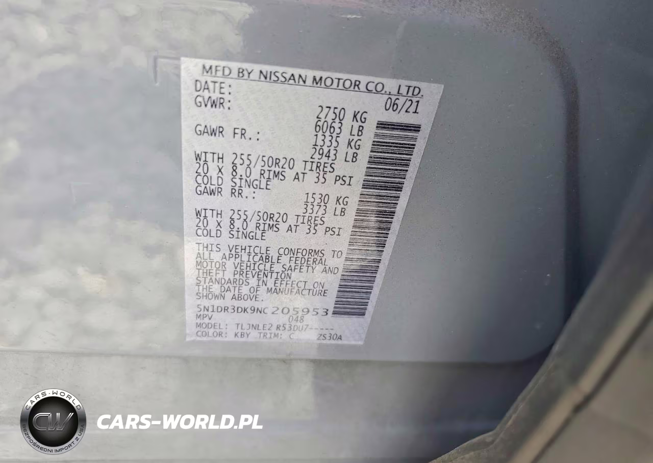 2022 Nissan Pathfinder Platinum VIN:5N1DR3DK9NC205953 - 13