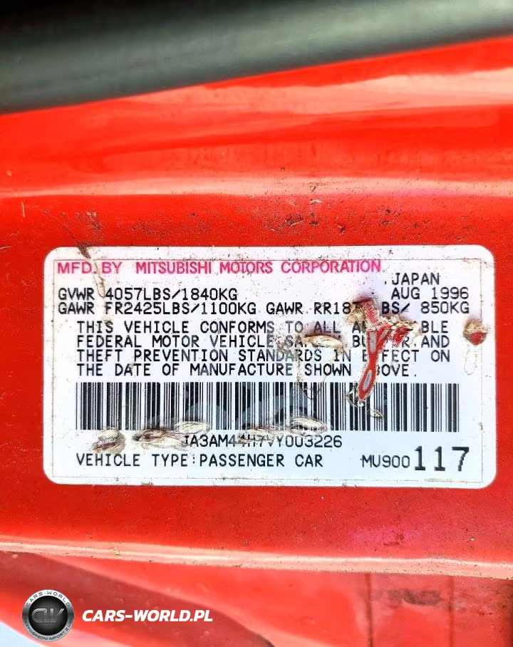 1997 Mitsubishi 3000 Gt VIN:JA3AM44H7VY003226 - 12