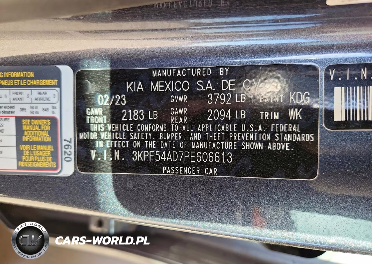 2023 Kia Forte Gt Line VIN:3KPF54AD7PE606613 - 12