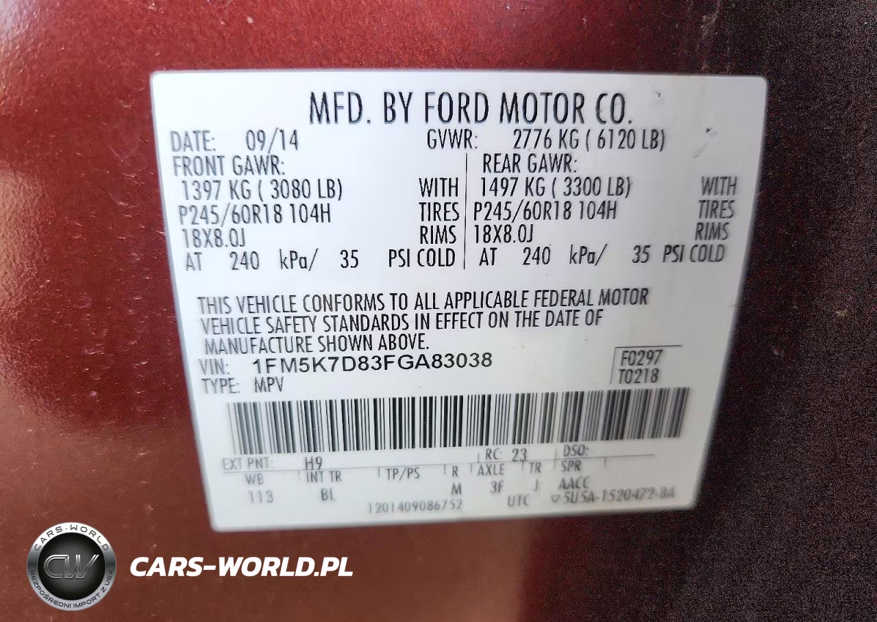 2015 Ford Explorer Xlt VIN:1FM5K7D83FGA83038 - 13