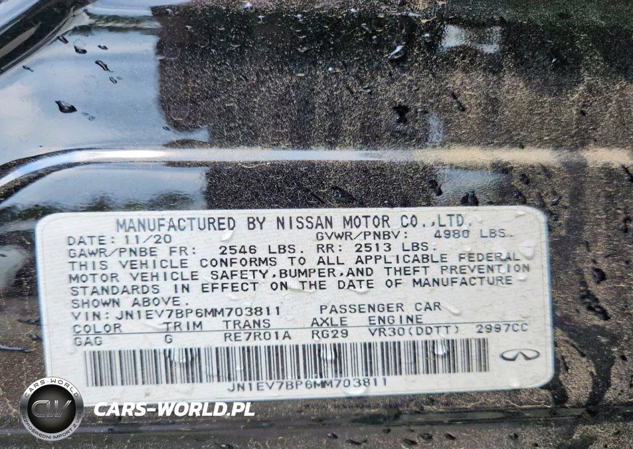 2021 Infiniti Q50 Luxe VIN:JN1EV7BP6MM703811 - 12