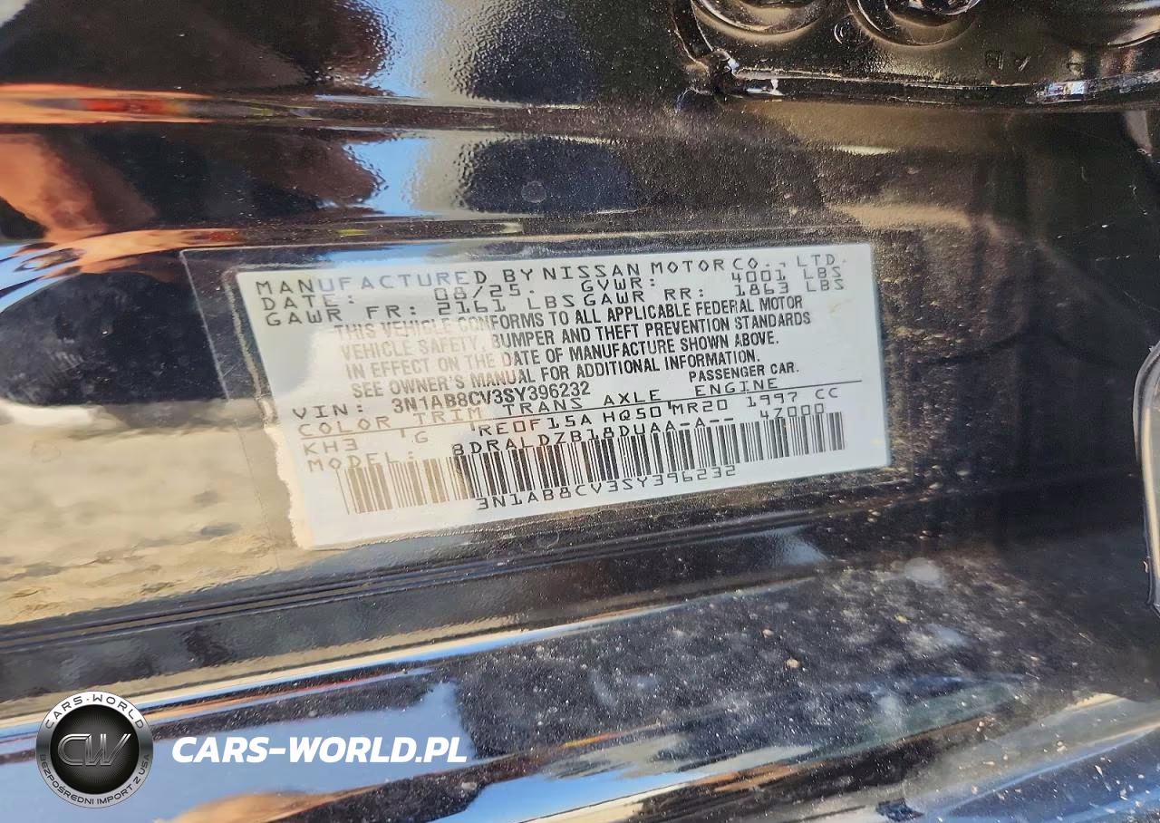 2025 Nissan Sentra Sv VIN:3N1AB8CV3SY396232 - 12