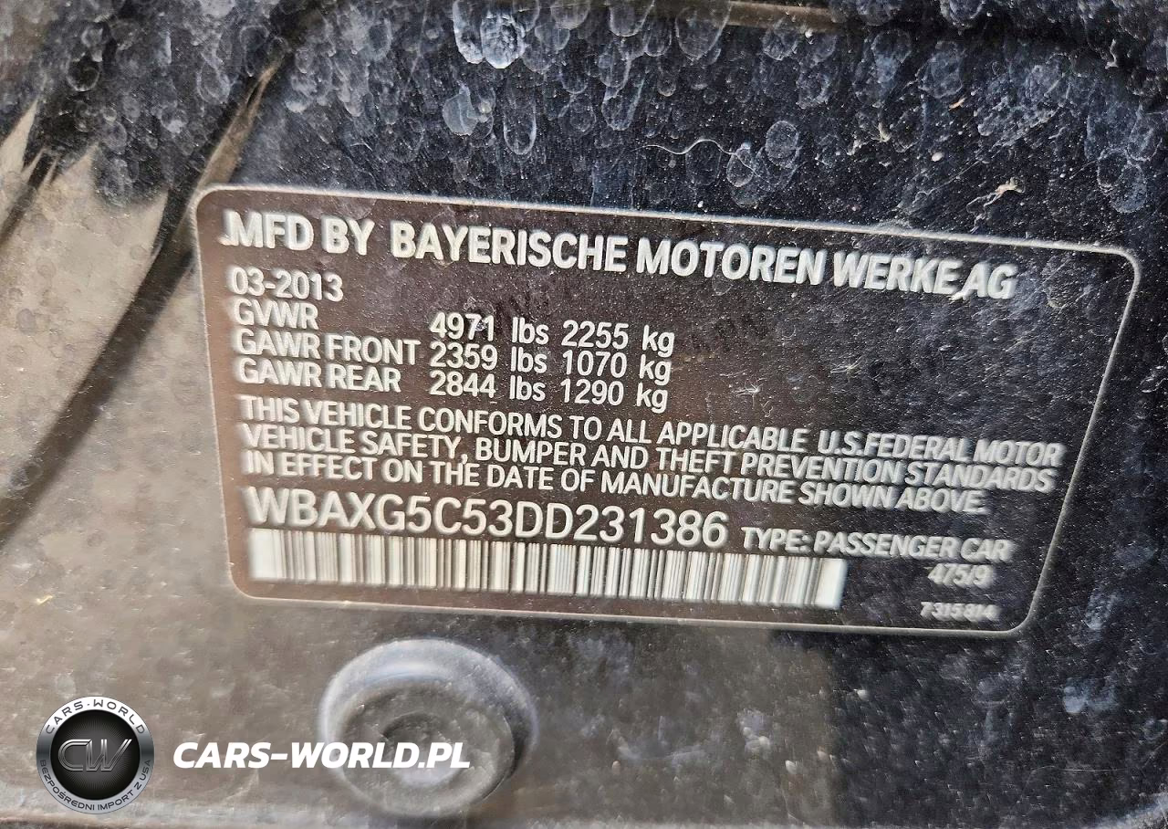 2013 BMW 528 I VIN:WBAXG5C53DD231386 - 12