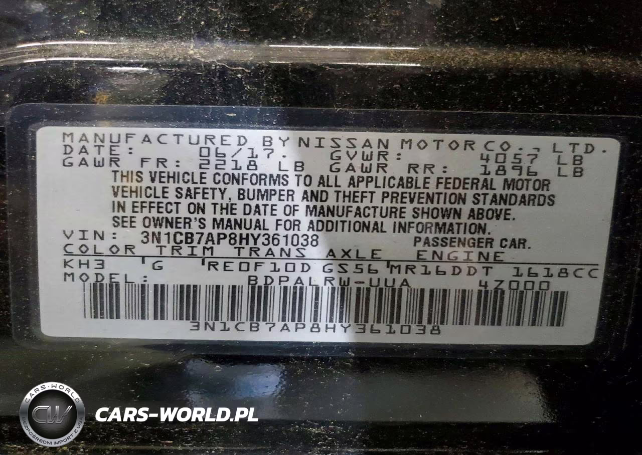 2017 Nissan Sentra Sr Turbo VIN:3N1CB7AP8HY361038 - 12