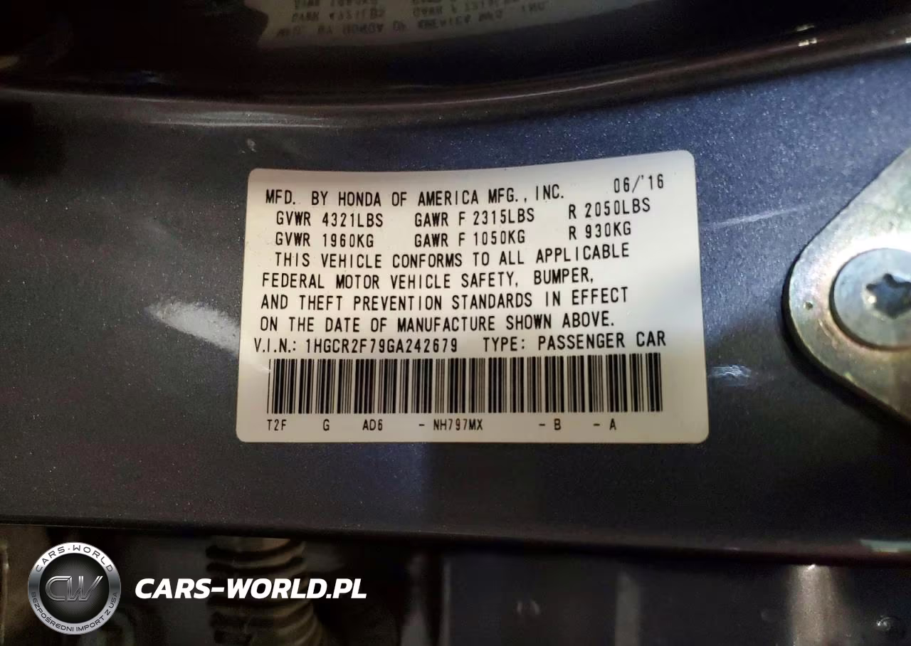 2021 Honda Accord Ex VIN:1HGCR2F79GA242679 - 12