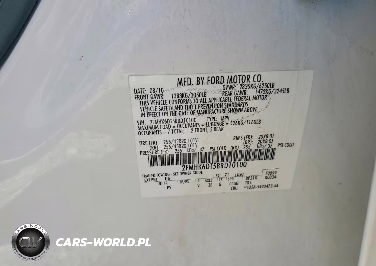 2011 Ford Flex Limited VIN:2FMHK6DT5BBD10100 - 13