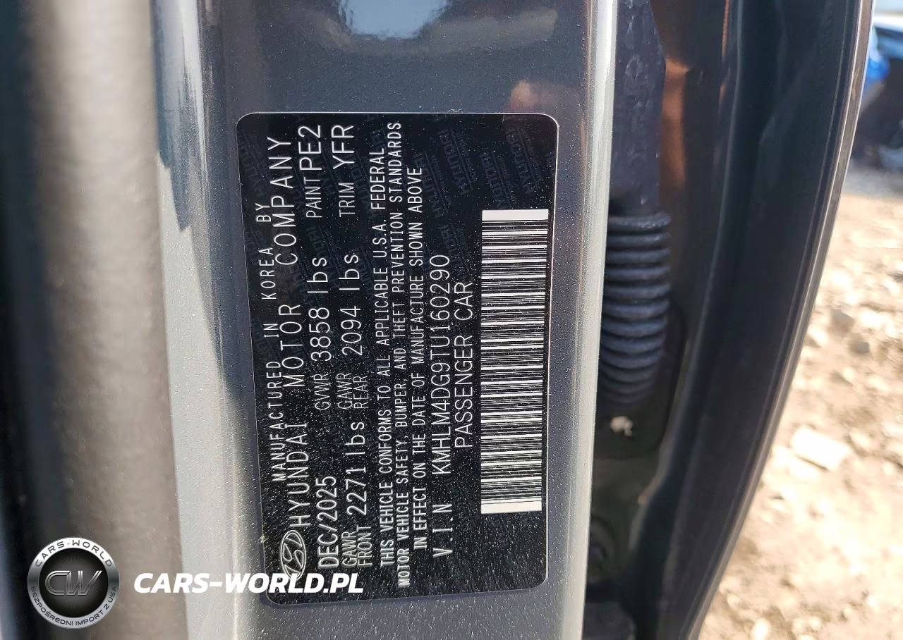 2026 Hyundai Elantra Sel Sport VIN:KMHLM4DG9TU160290 - 13
