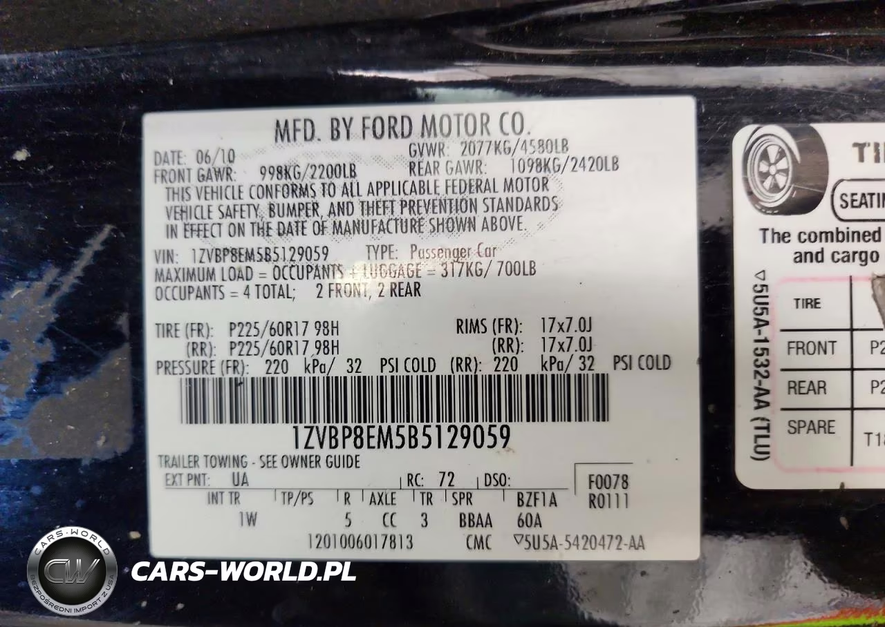 2011 Ford Mustang VIN:1ZVBP8EM5B5129059 - 12