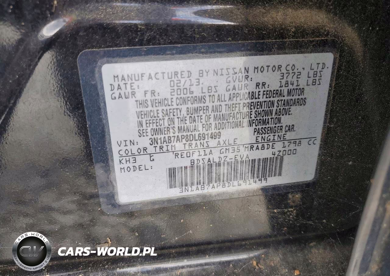 2013 Nissan Sentra S VIN:3N1AB7AP8DL691499 - 12