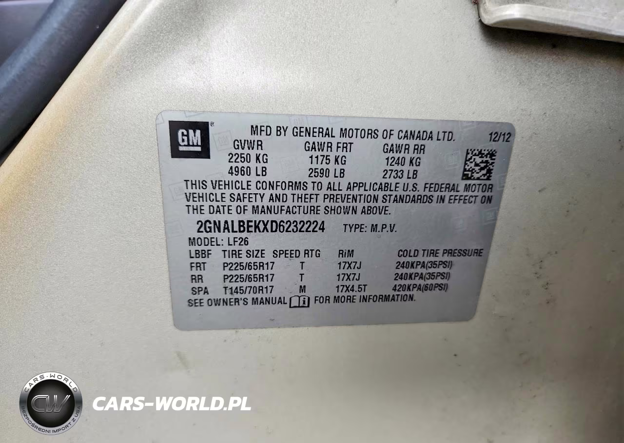 2013 Chevrolet Equinox Ls VIN:2GNALBEKXD6232224 - 13