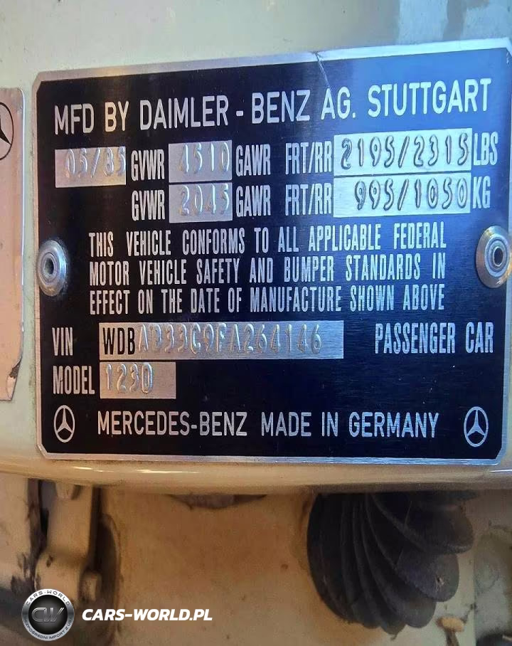 1985 Mercedes-Benz 300 Dt VIN:WDBAB33C9FA264146 - 10